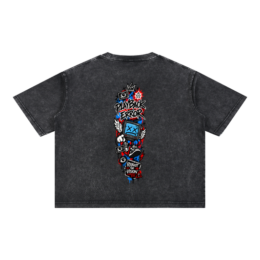 Mineral Wash Boxy Cotton T-Shirt