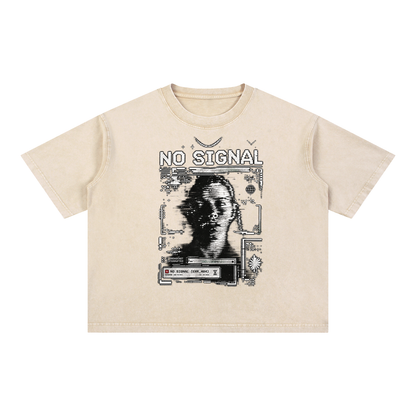 Mineral Wash Boxy Cotton T-Shirt