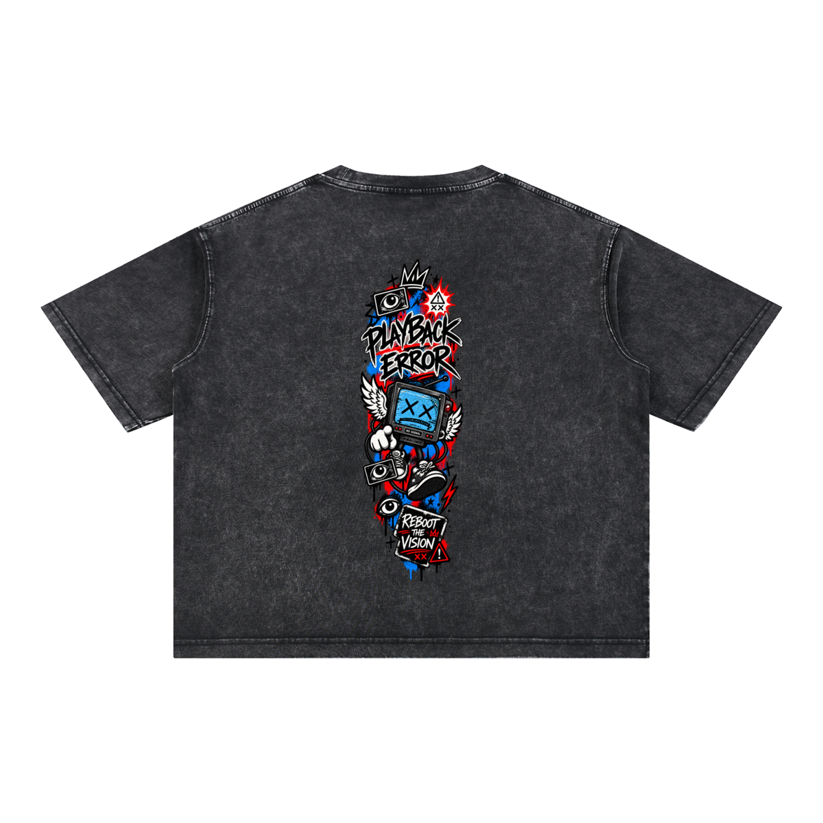 Mineral Wash Boxy Cotton T-Shirt