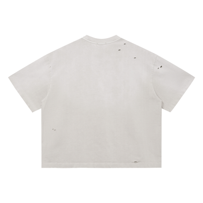 Vintage Washed Distressed Boxy Oversized T-Shirt