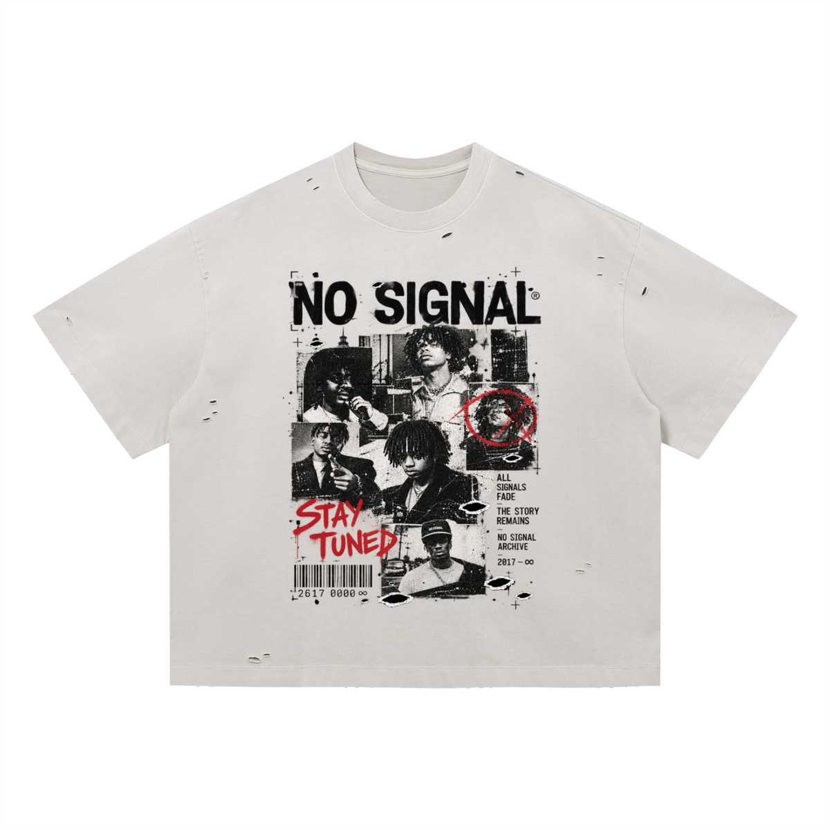 Vintage Washed Distressed Boxy Oversized T-Shirt