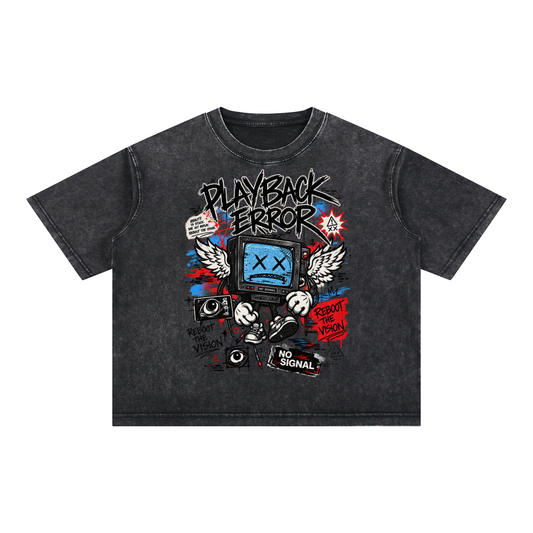 Mineral Wash Boxy Cotton T-Shirt