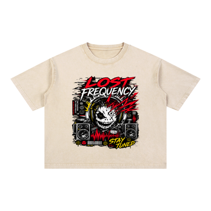Mineral Wash Boxy Cotton T-Shirt